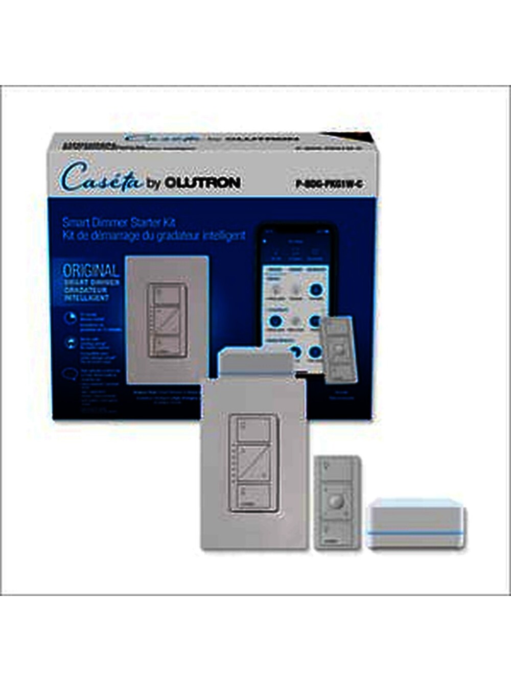Lutron Caseta 3-Way Wireless Smart Dimmer Starter Kit White